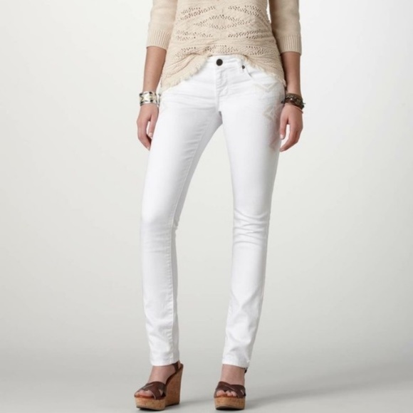 american eagle white skinny jeans
